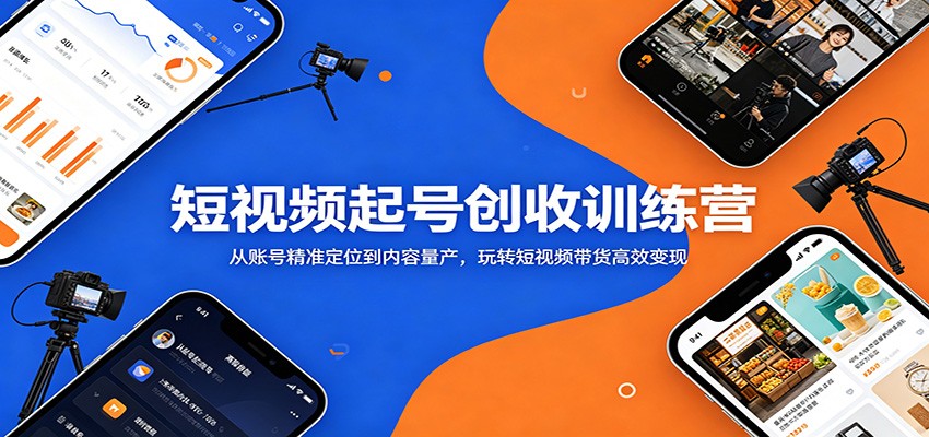 短视频起号创收训练营:从账号精准定位到内容量产,玩转短视频带货高效变现 短视频起号创收训练营:从账号精准定位到内容量产,玩转短视频带货高效变现