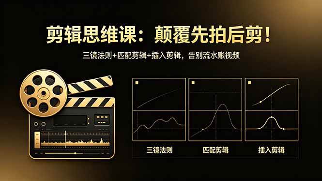 (18285期)剪辑思维课:颠覆先拍后剪!三镜法则+匹配剪辑+插入剪辑,告别流水账视频 (18285期)剪辑思维课:颠覆先拍后剪!三镜法则+匹配剪辑+插入剪辑,告别流水账视频