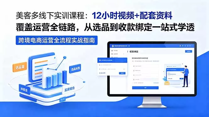 美客多线下实训课程:12小时视频+配套资料覆盖运营全链路,从选品到收款绑定一站式学透 美客多线下实训课程:12小时视频+配套资料覆盖运营全链路,从选品到收款绑定一站式学透