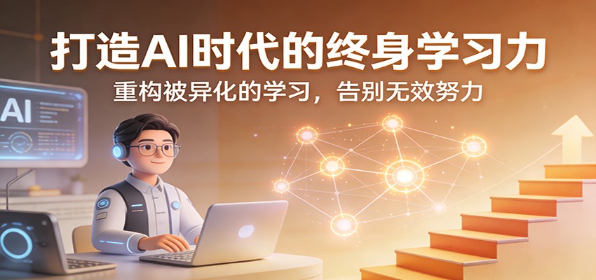 打造AI时代的终身学习力：重构被异化的学习，告别无效努力-卓越网创