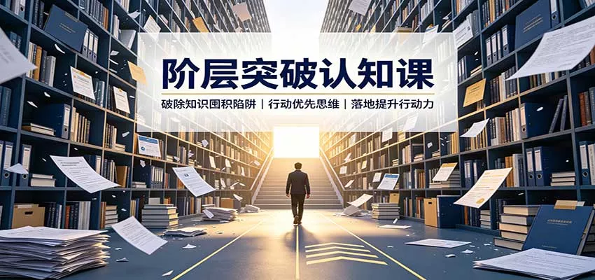 阶层突破认知课：破除知识囤积陷阱，行动优先思维，落地提升行动力-卓越网创