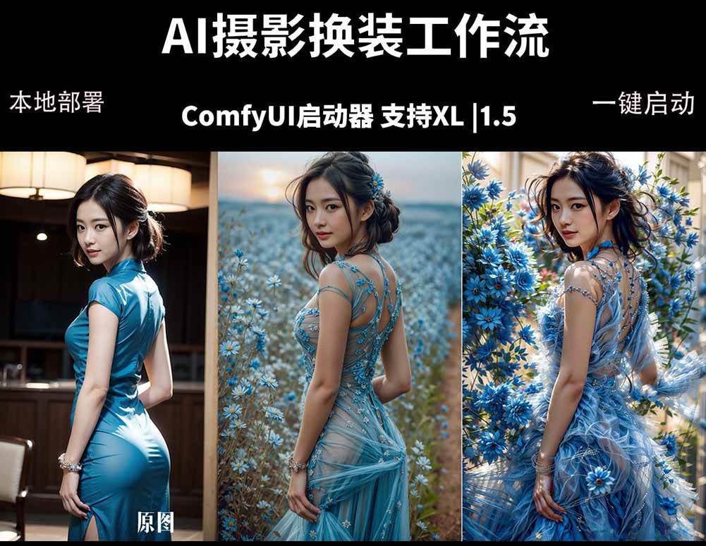 (18268期)ComfyUI人像写真摄影工作流:本地一键部署,换装换场景换脸全搞定,影楼效率翻倍 (18268期)ComfyUI人像写真摄影工作流:本地一键部署,换装换场景换脸全搞定,影楼效率翻倍