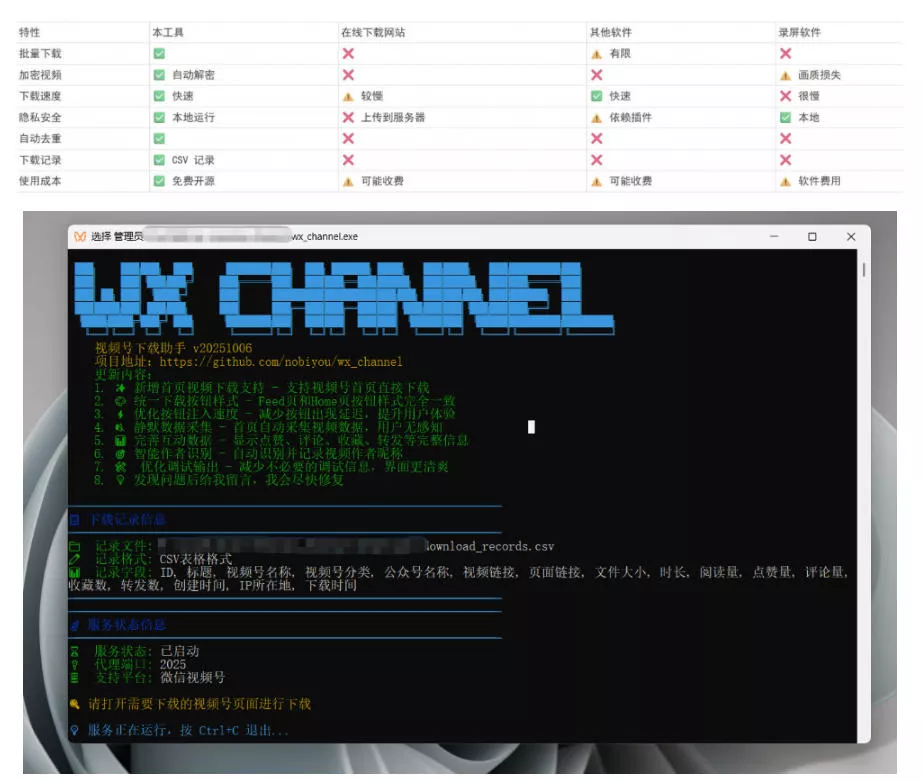 Github热门工具，视频号下载神器又来了！一键注入下载按钮，轻松下载，使用便捷wx_channel