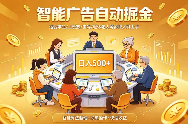 2026年最好做的项目:自动掘金项目,小白轻易上手,单日轻松收入500+【揭秘】 2026年最好做的项目:自动掘金项目,小白轻易上手,单日轻松收入500+【揭秘】