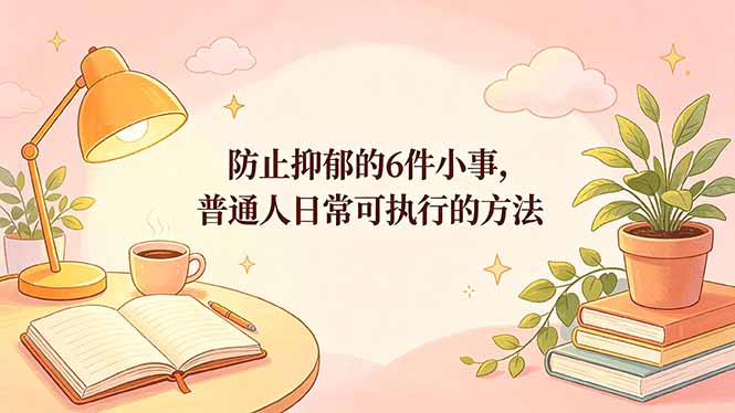 付费文章:防止抑郁的6件小事,普通人日常可执行的方法 付费文章:防止抑郁的6件小事,普通人日常可执行的方法