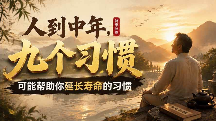 （19707期）付费文章：人到中年，九个可能帮助你延长寿命的习惯-卓越网创