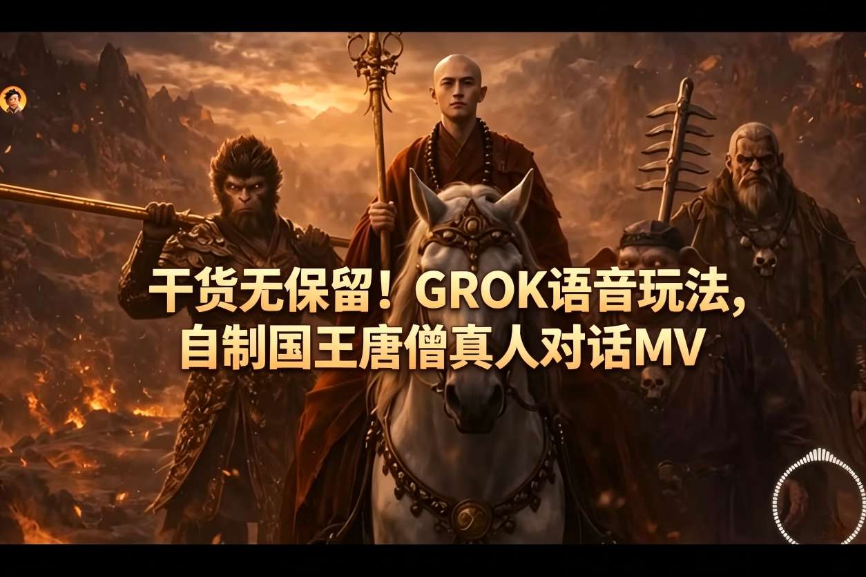 干货无保留!GROK语音玩法,自制国王唐僧真人对话MV 干货无保留!GROK语音玩法,自制国王唐僧真人对话MV