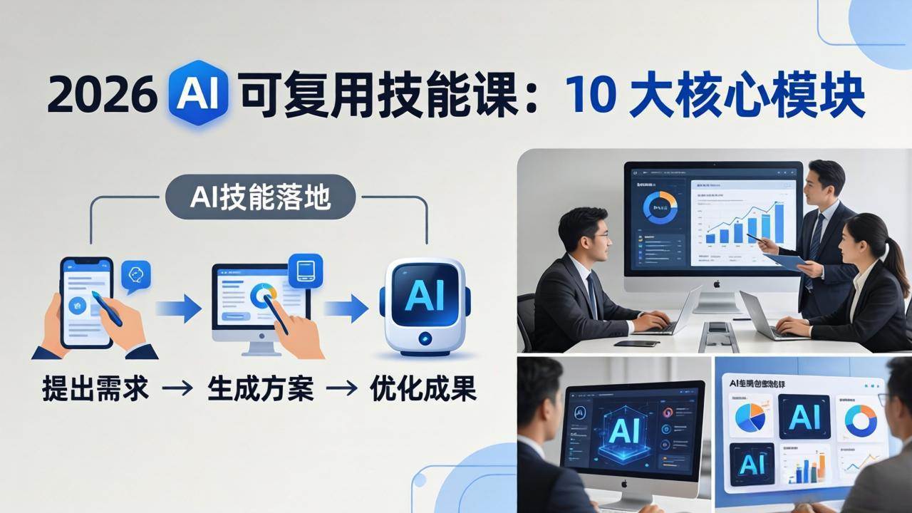 陈厂长4月新课：10大核心模块，手把手教你把AI用进工作、产出成果-卓越网创