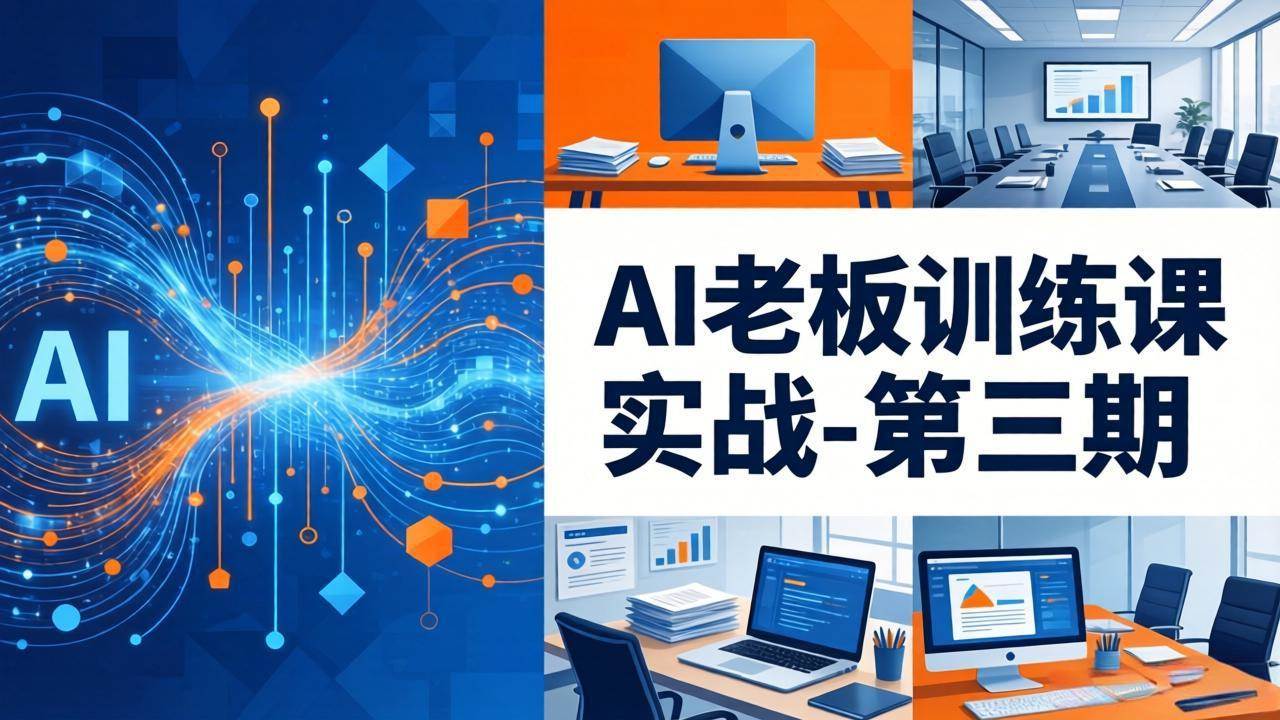 （18025期） AI老板训练课实战-第三期：AI+内容应用落地教学，从0到1打通AI变现完整路径-卓越网创
