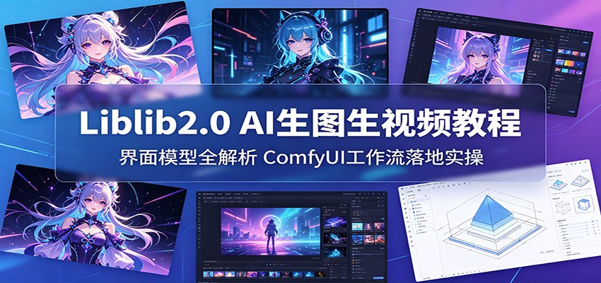Liblib2.0 AI生图生视频教程:界面模型全解析,ComfyUI工作流落地实操 Liblib2.0 AI生图生视频教程:界面模型全解析,ComfyUI工作流落地实操