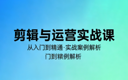 林大·剪辑与运营实战课(更新2026) 林大·剪辑与运营实战课(更新2026)