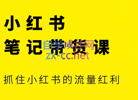 张宾·小红书笔记带货课(更新2026)-卓越网创