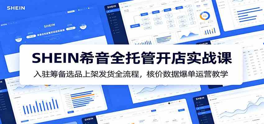 SHEIN希音全托管开店实战课:入驻筹备选品上架发货全流程,核价数据爆单运营教学 SHEIN希音全托管开店实战课:入驻筹备选品上架发货全流程,核价数据爆单运营教学