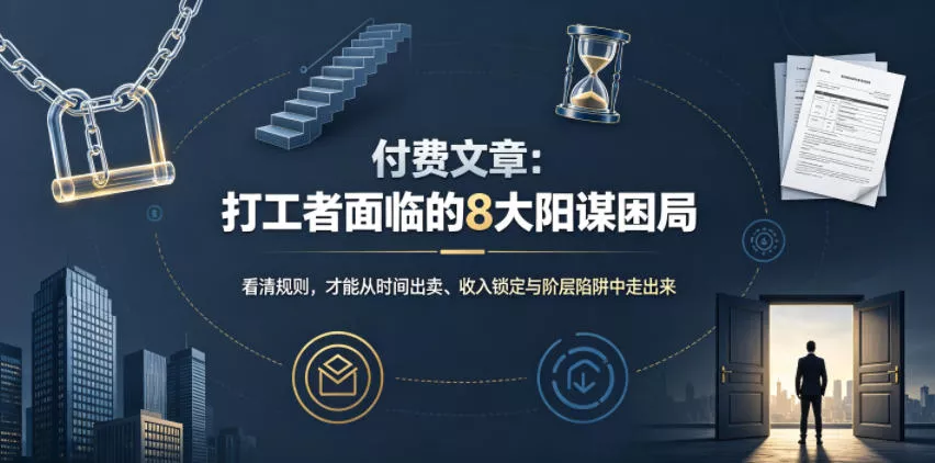 付费文章:打工者面临的8大阳谋困局 付费文章:打工者面临的8大阳谋困局