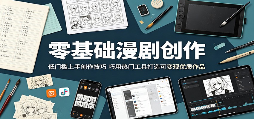 零基础漫剧创作:低门槛上手创作技巧,巧用热门工具打造可变现优质作品 零基础漫剧创作:低门槛上手创作技巧,巧用热门工具打造可变现优质作品