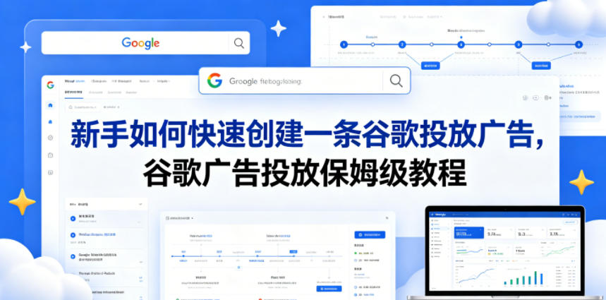 新手如何快速创建一条谷歌投放广告,谷歌广告投放保姆级教程-卓越网创