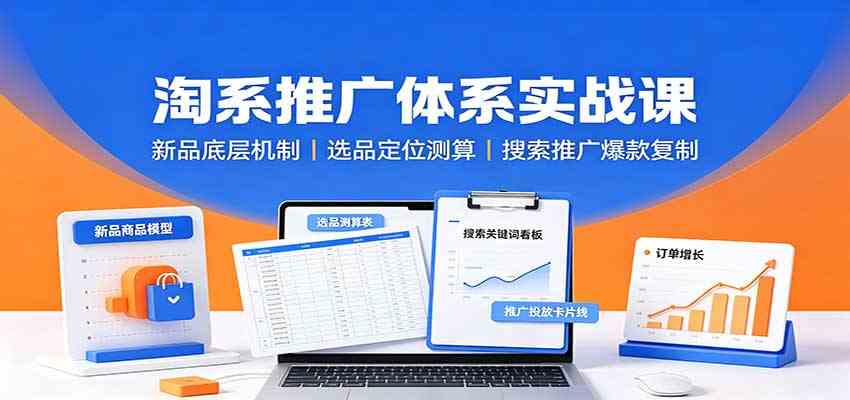 大山淘系推广体系实战课：新品底层机制，选品定位测算-卓越网创