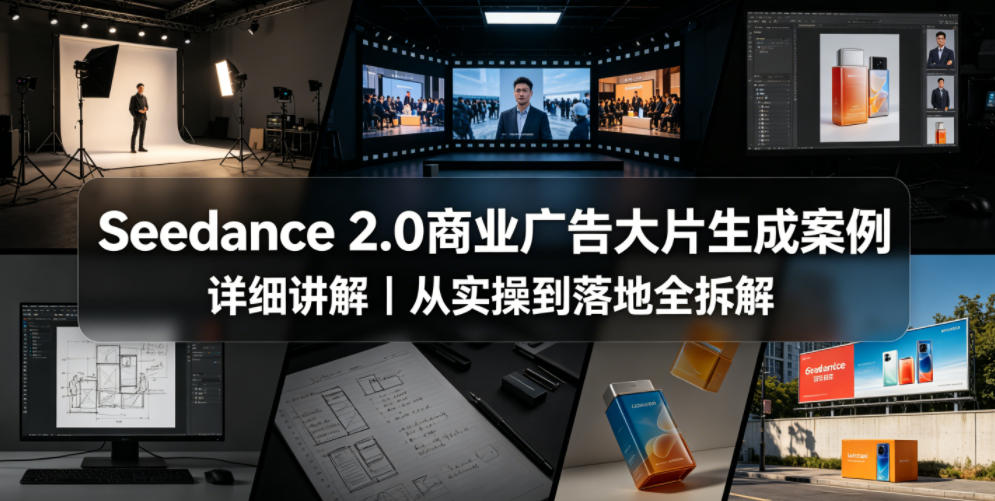 Seedance 2.0商业广告大片生成案例详细讲解｜从实操到落地全拆解-卓越网创