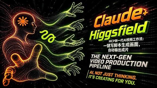 Claude+Higgsfield MCP新一代AI视频工作流:一键写脚本生成画面,自动输出成片 Claude+Higgsfield MCP新一代AI视频工作流:一键写脚本生成画面,自动输出成片