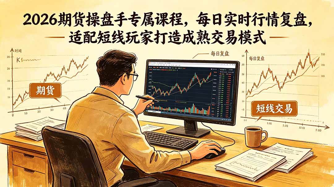 (18902期)2026期货操盘手专属课程-更新6月,每日实时行情复盘,适配短线玩家打造成熟交易模式 (18902期)2026期货操盘手专属课程-更新6月,每日实时行情复盘,适配短线玩家打造成熟交易模式