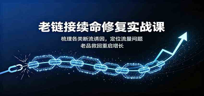 老链接续命修复实战课：梳理各类断流诱因，定位流量问题-卓越网创