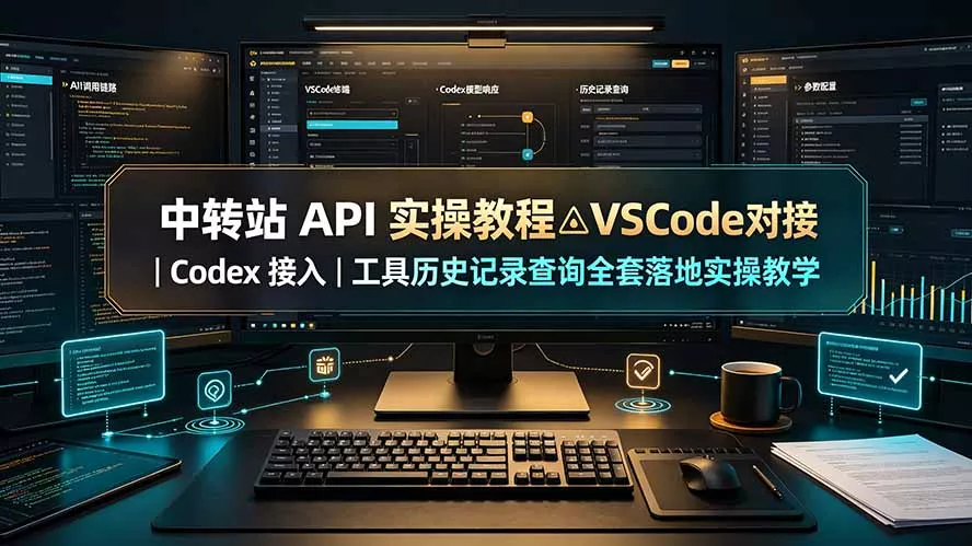中转站 API 实操教程△VSCode 对接|Codex 接入|工具历史记录查询全套落地实操教学 中转站 API 实操教程△VSCode 对接|Codex 接入|工具历史记录查询全套落地实操教学