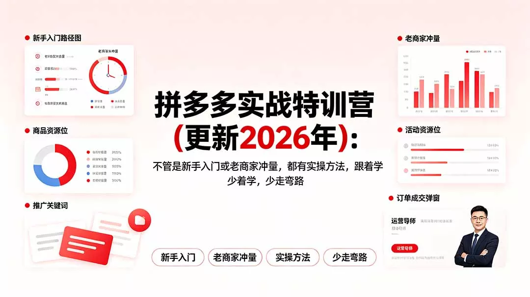 拼多多实战特训营(更新2026年 拼多多实战特训营(更新2026年