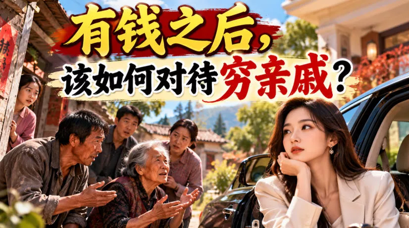 某公众号付费文章：有钱之后，该如何对待穷亲戚？-卓越网创