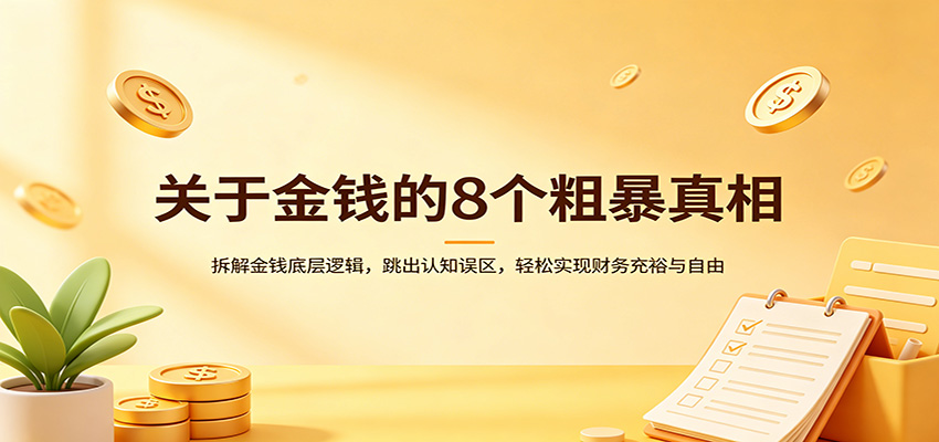 关于金钱的8个粗暴真相：拆解金钱底层逻辑，跳出认知误区，轻松实现财务充裕与自由-卓越网创