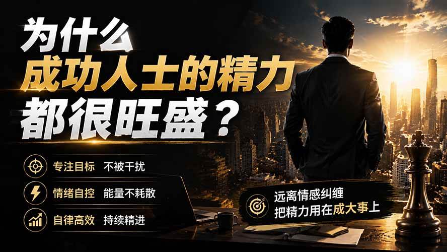 (19754期)付费文章:为什么成功人士的精力都很旺盛?-卓越网创