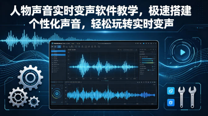 人物声音实时变声软件教学,极速搭建个性化声音,轻松玩转实时变声-卓越网创