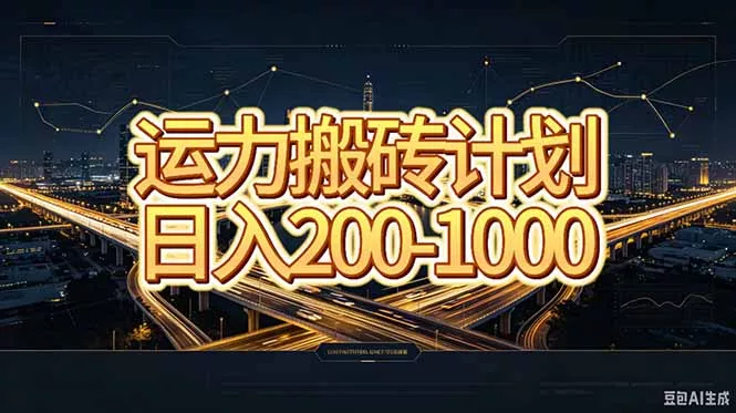 运力搬砖,风口项目。当日收益稳定200-1000。 每天仅需一小时,新人轻松上手。-卓越网创