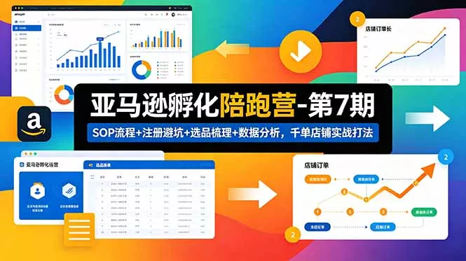 亚马逊孵化陪跑营-第7期:SOP流程+注册避坑+选品梳理+数据分析,千单店铺实战打法(更新0625 亚马逊孵化陪跑营-第7期:SOP流程+注册避坑+选品梳理+数据分析,千单店铺实战打法(更新0625