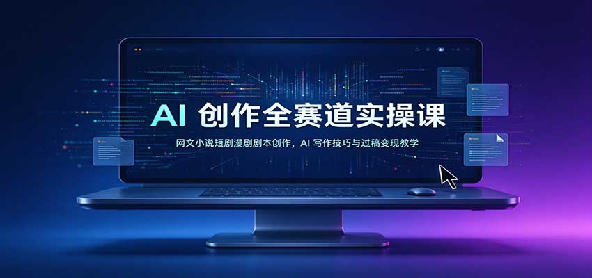 AI创作全赛道实操课:网文小说短剧漫剧剧本创作,AI写作技巧与过稿变现教学 AI创作全赛道实操课:网文小说短剧漫剧剧本创作,AI写作技巧与过稿变现教学
