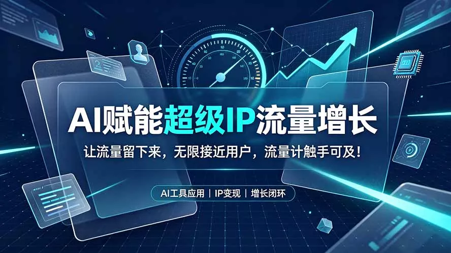 AI赋能超级IP流量增长：让流量留下来，无限接近用户，流量计触手可及！-卓越网创