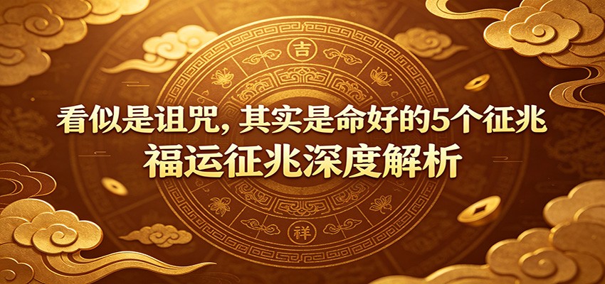 付费文章:《看似是诅咒,其实是命好的5个征兆》福运征兆深度解析 付费文章:《看似是诅咒,其实是命好的5个征兆》福运征兆深度解析
