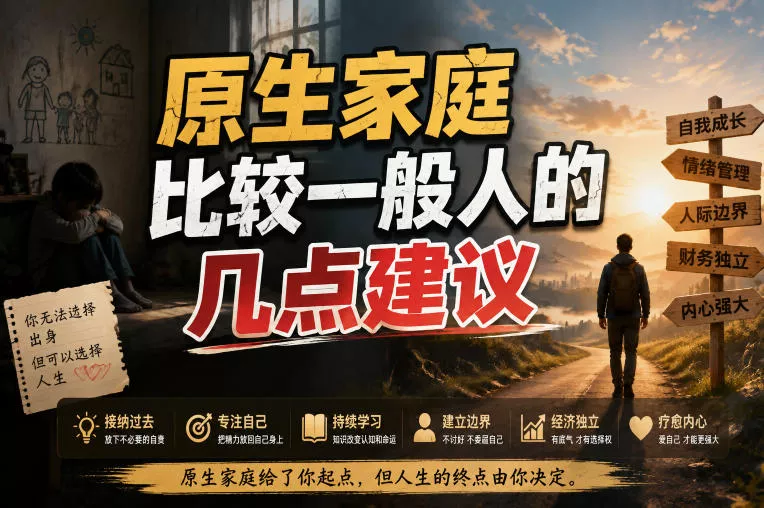 付费文章：给原生家庭比较一般人的几点建议-卓越网创