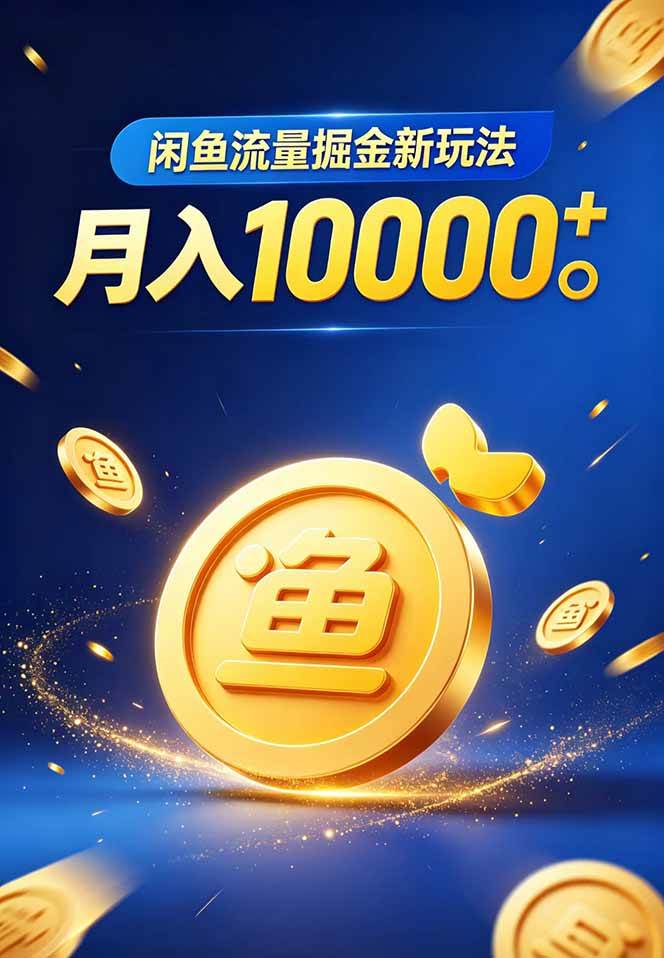 （18471期）闲鱼流量掘金虚拟资料新玩法，月入10000＋