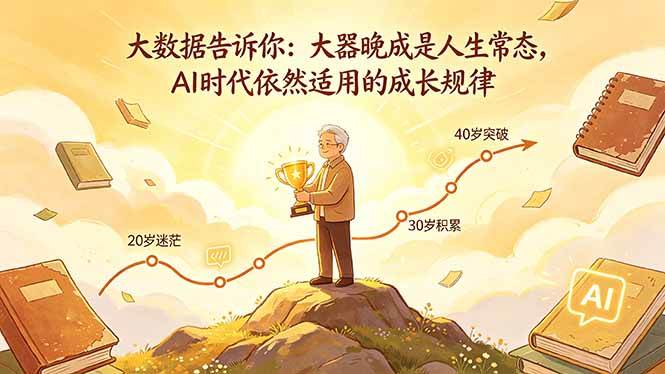 (18288期)付费文章:大数据告诉你:大器晚成是人生常态,AI 时代依然适用的成长规律 (18288期)付费文章:大数据告诉你:大器晚成是人生常态,AI 时代依然适用的成长规律
