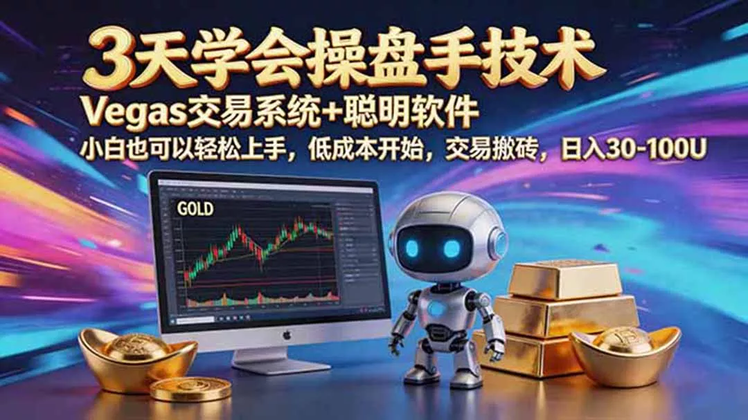 三天学会操盘手技术,vegas技术+聪明软件,小白也可以轻松上手,日入500+ 三天学会操盘手技术,vegas技术+聪明软件,小白也可以轻松上手,日入500+