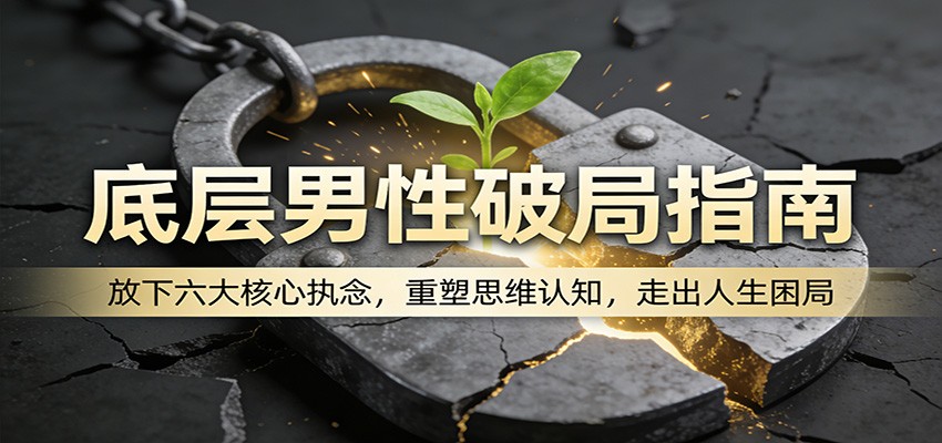 底层男性破局指南：放下六大核心执念，重塑思维认知，走出人生困局-卓越网创