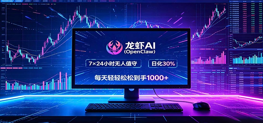 龙虾AI（OpenClaw）全自动挂机，智能操控电脑高效执行任务，每天轻松到手四位数-卓越网创