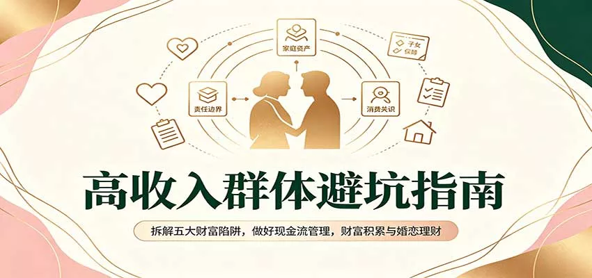 高收入群体避坑指南:拆解五大财富陷阱,做好现金流管理,财富积累与婚恋理财-卓越网创