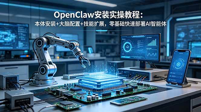 (18982期)OpenClaw安装实操教程:本体安装+大脑配置+技能扩展,零基础快速部署AI智能体 (18982期)OpenClaw安装实操教程:本体安装+大脑配置+技能扩展,零基础快速部署AI智能体
