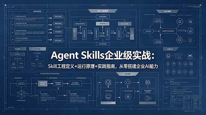 (18565期)Agent Skills企业级实战:Skill工程定义+运行原理+实践指南,从零搭建企业AI能力 (18565期)Agent Skills企业级实战:Skill工程定义+运行原理+实践指南,从零搭建企业AI能力