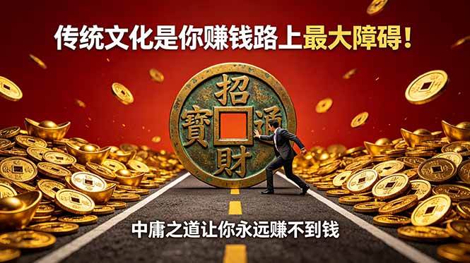(18872期)付费文章:传统文化是你赚钱路上最大障碍!中庸之道让你永远赚不到钱-卓越网创