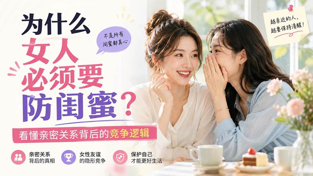 （20114期）付费文章：为什么女人必须要防闺蜜？看懂亲密关系背后的竞争逻辑-卓越网创