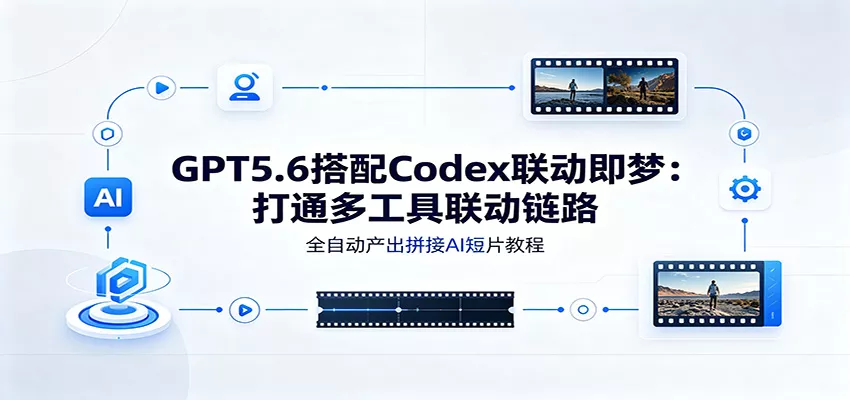 GPT5.6搭配Codex联动即梦：打通多工具联动链路，全自动产出拼接AI短片教程-卓越网创