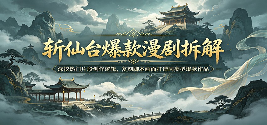 斩仙台爆款漫剧拆解:深挖热门片段创作逻辑,复刻脚本画面打造同类型爆款作品 斩仙台爆款漫剧拆解:深挖热门片段创作逻辑,复刻脚本画面打造同类型爆款作品