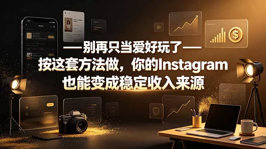 别再只当爱好玩了——按这套方法做,你的Instagram也能变成稳定收入来源 别再只当爱好玩了——按这套方法做,你的Instagram也能变成稳定收入来源